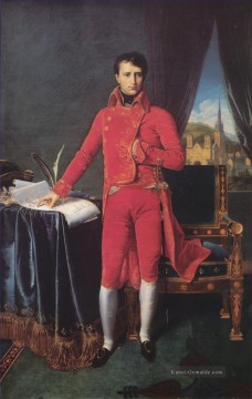  Auguste Malerei - Bonaparte als Erster Konsul neoklassizistisch Jean Auguste Dominique Ingres